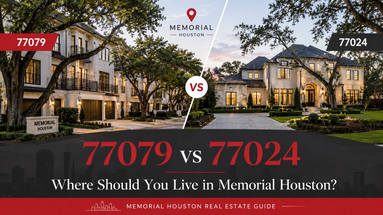 77079 vs 77024 Memorial Houston neighborhood comparison