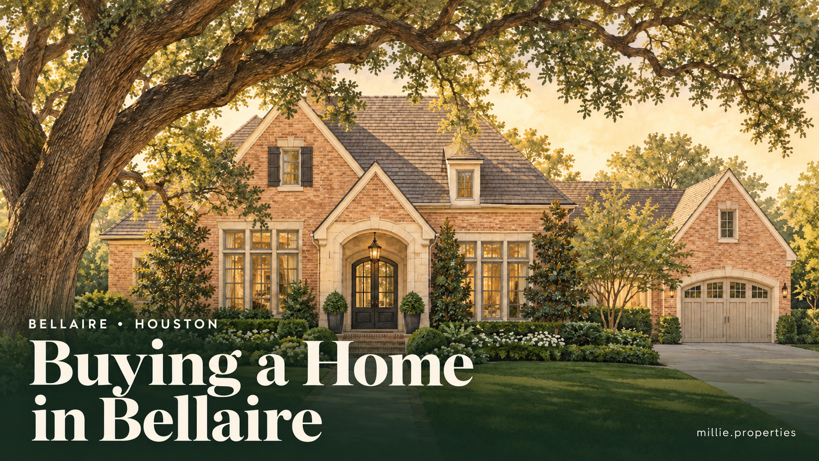 Buying a Home in Bellaire editorial illustration