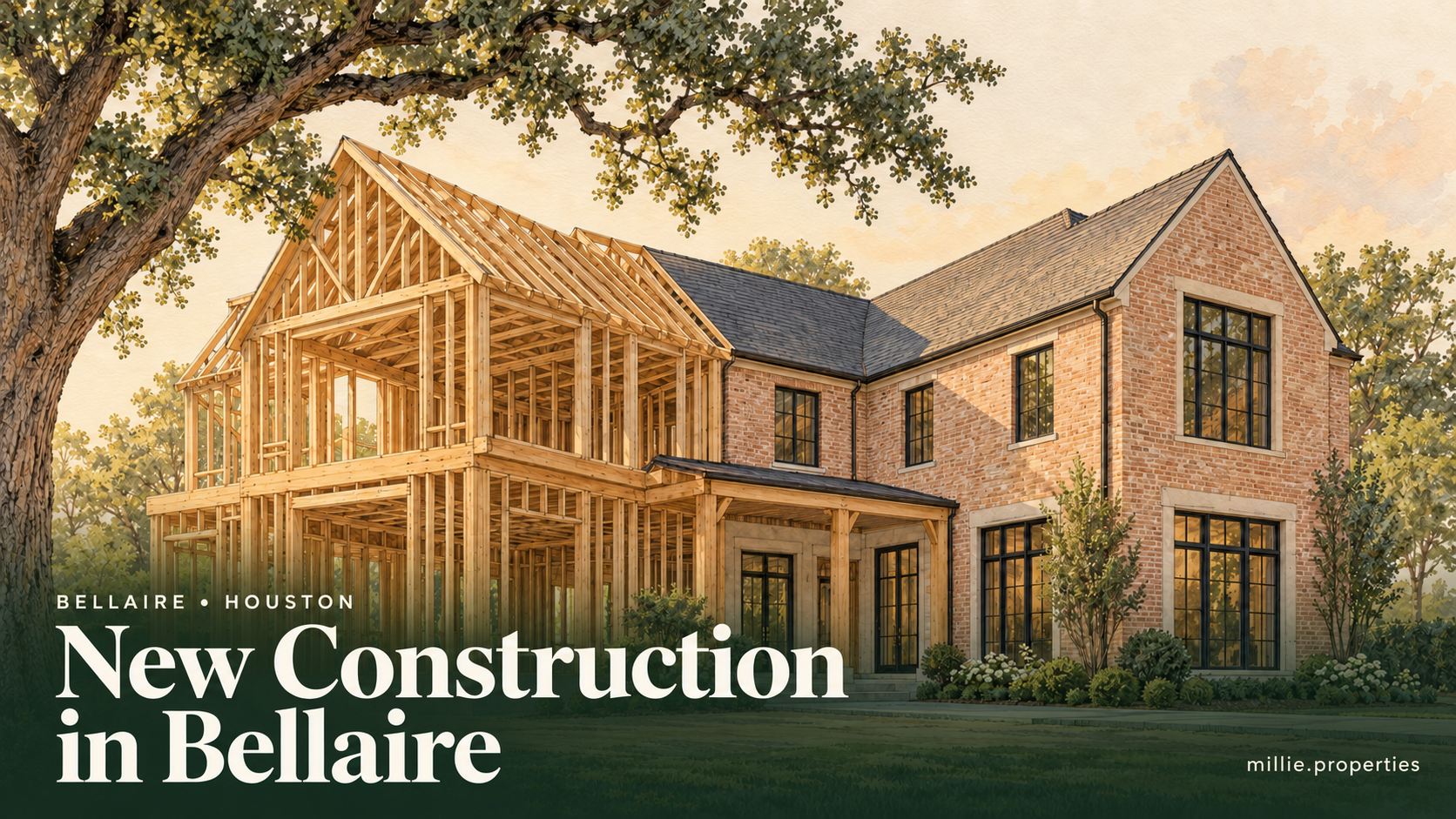 Bellaire New Construction editorial illustration