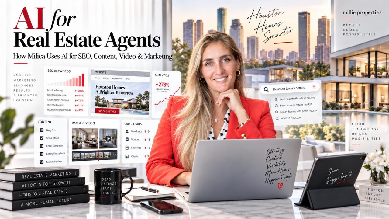 Milica Vasiljevic using AI tools for Houston real estate marketing and SEO