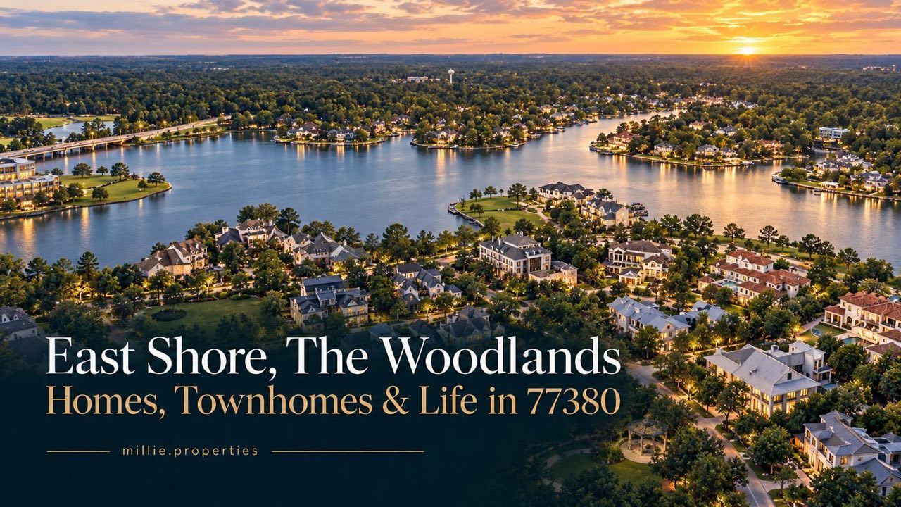 East Shore The Woodlands homes townhomes and life in 77380