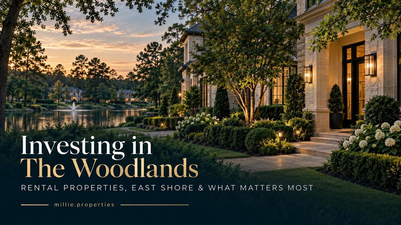 Investing in The Woodlands rental properties with East Shore and cash-flow guidance