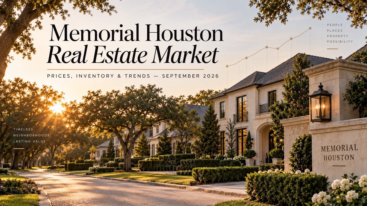 Memorial Houston real estate market prices inventory and trends September 2026