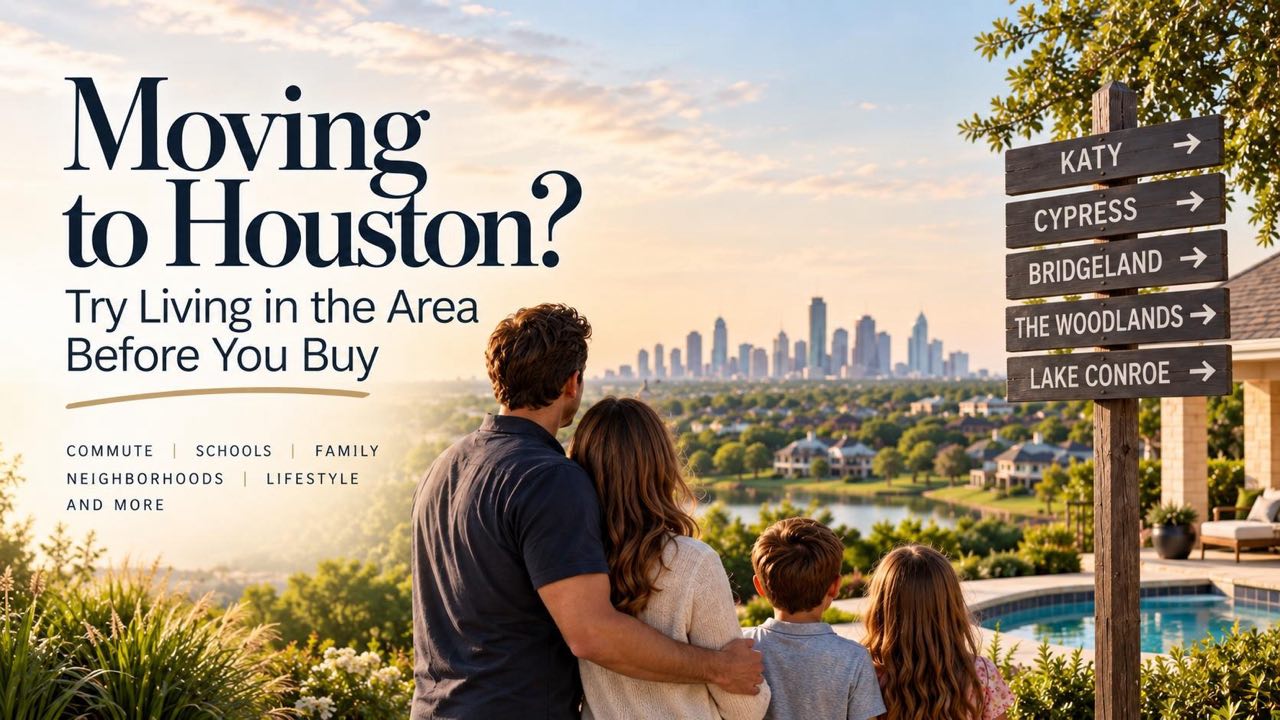 Houston relocation neighborhood test drive before buying a home