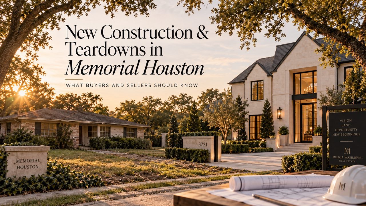 New construction and teardown homes in Memorial Houston