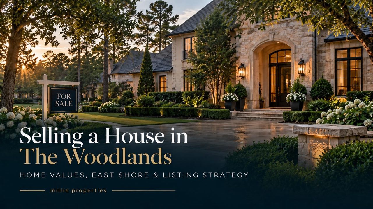 Selling a house in The Woodlands with home values East Shore and listing strategy