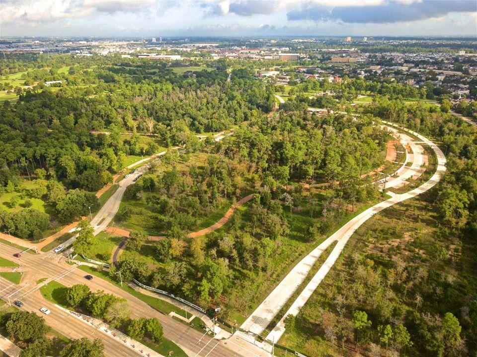 Avalon Place tree-lined street — Houston TX